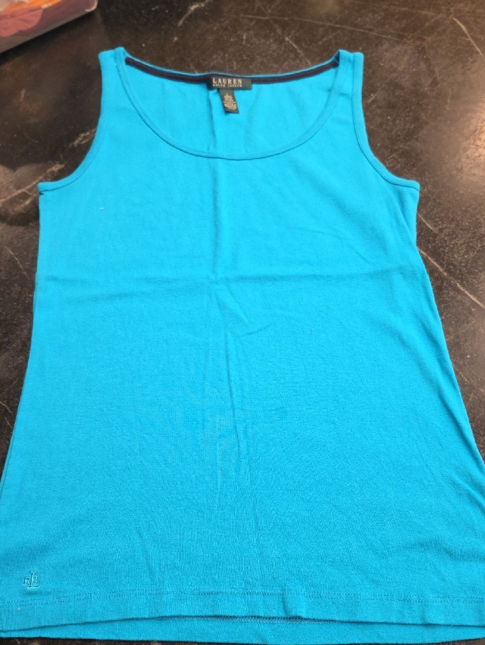Lauren Ralph Lauren Blue Tank Top Size Large